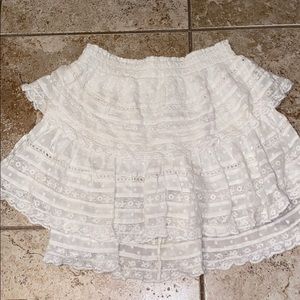 loveshackfancy ruffle mini skirt